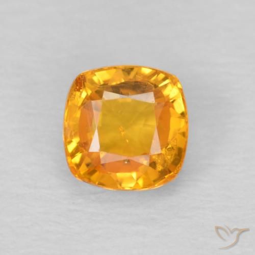 0.70ct 天然 中橙 蓝宝石, 软垫, VS