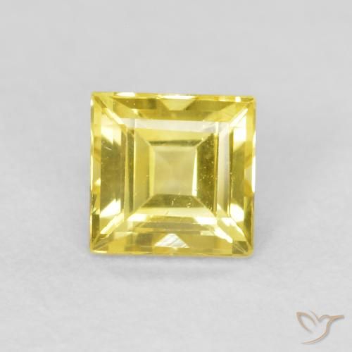 0.51ct 天然 棕黄色 蓝宝石, 正方形, VVS-VS