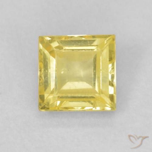 0.57ct 天然 大黄蜂黄 蓝宝石, 正方形, VVS-VS