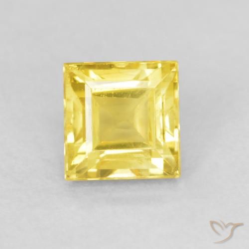 0.63ct 天然 蜜黄色 蓝宝石, 正方形, VS
