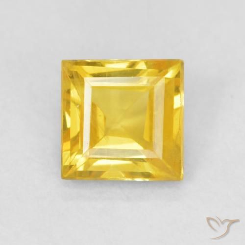 0.56ct 天然 金橙 蓝宝石, 正方形, VS
