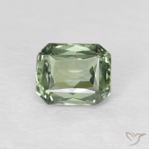 0.59ct 天然 中绿色 蓝宝石, 祖母绿式切割, VVS