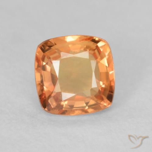 0.50ct 天然 中橙 蓝宝石, 软垫, VVS-VS
