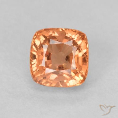 0.63ct 天然 姜橙 蓝宝石, 软垫, VVS-VS