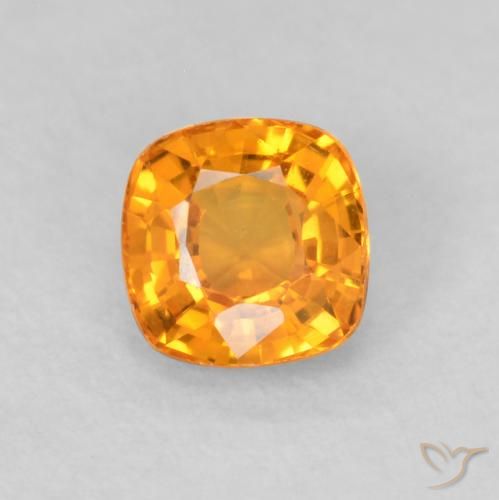 0.48ct 天然 亮橙色 蓝宝石, 软垫, VVS-VS