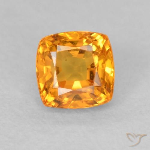 0.61ct 天然 中橙 蓝宝石, 软垫, VVS-VS