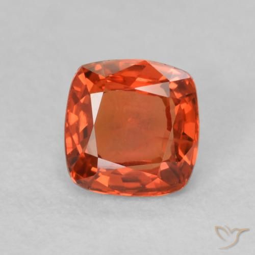 0.54ct 天然 暖橙 蓝宝石, 软垫, VVS-VS