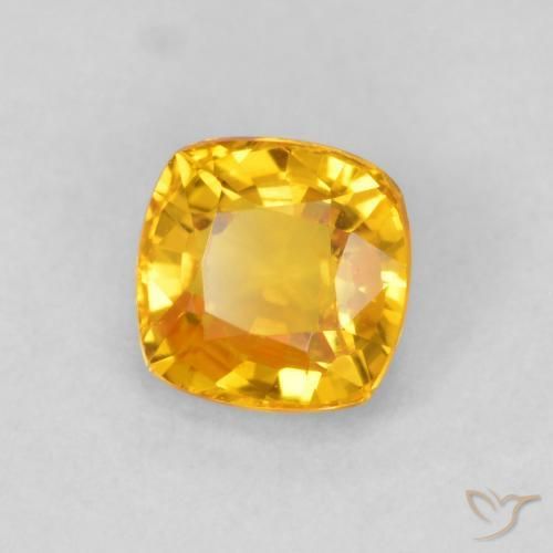 0.63克拉天然蓝宝石，软垫，VVS