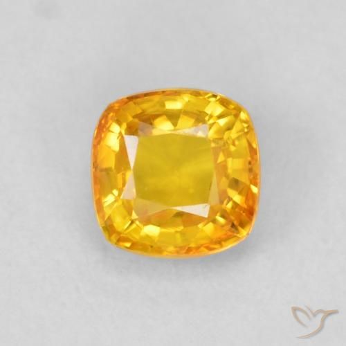 0.65ct 天然 中金 蓝宝石, 软垫, VVS