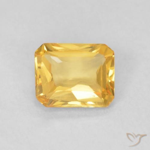 0.44ct 天然 中金 蓝宝石, 祖母绿式切割, VVS