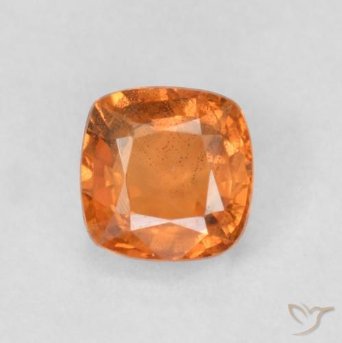 0.69ct 天然 深橙色 蓝宝石, 软垫, VS
