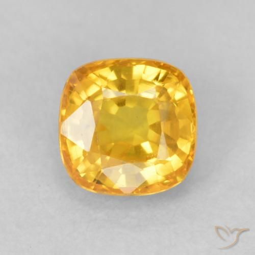 0.64ct 天然 金橙色 蓝宝石, 软垫, VVS-VS