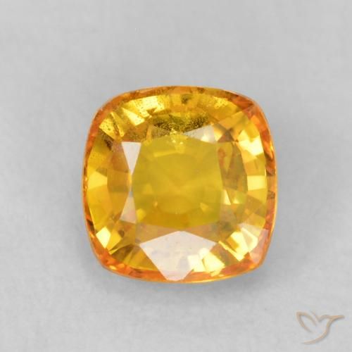 0.68ct 天然 中橙 蓝宝石, 软垫, VS-SI