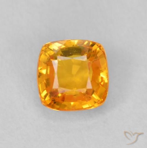 0.52ct 天然 橙金 蓝宝石, 软垫, VVS-VS