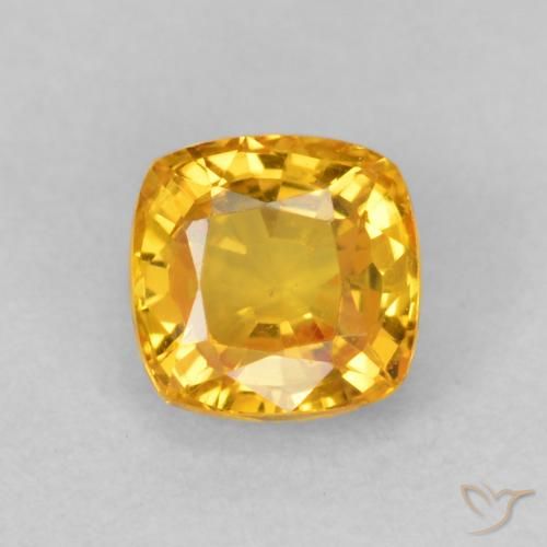 0.60ct 天然 中橙 蓝宝石, 软垫, VVS-VS