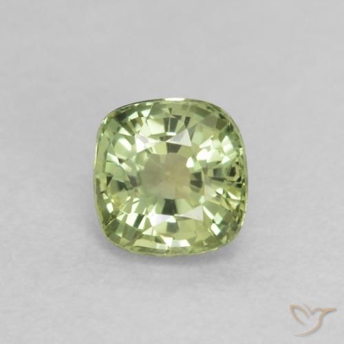0.55ct 天然 浅绿色 蓝宝石, 软垫, VS