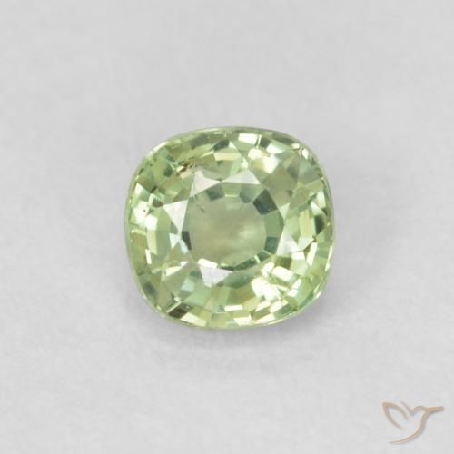 0.46ct 天然 非常浅的绿色 蓝宝石, 软垫, VS