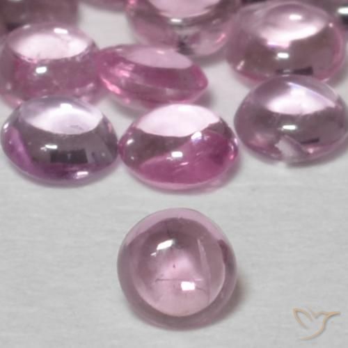 0.08ct 天然 浅粉色 蓝宝石, 圆形的, 透明