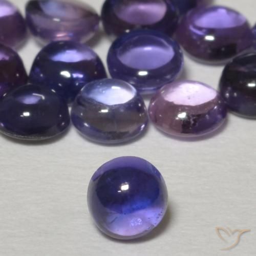 0.26ct 天然 粉紫 蓝宝石, 圆形的, 透明