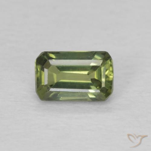 0.47ct 天然 中绿色 蓝宝石, 八边形, VS, Photo A