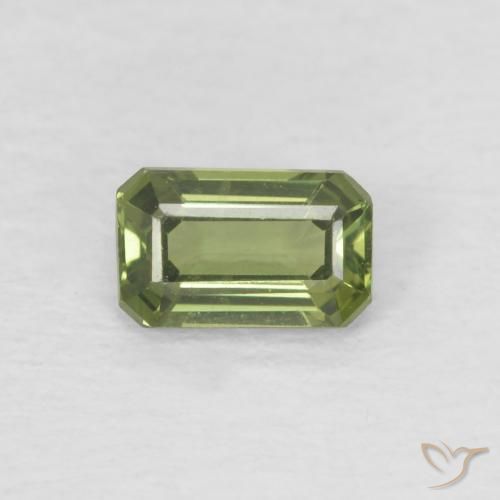 0.42ct 天然 深绿色 蓝宝石, 祖母绿式切割, VVS