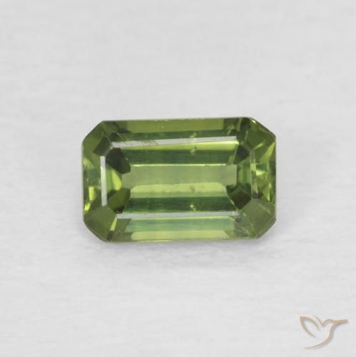 0.45ct 天然 大地绿 蓝宝石, 祖母绿式切割, VS