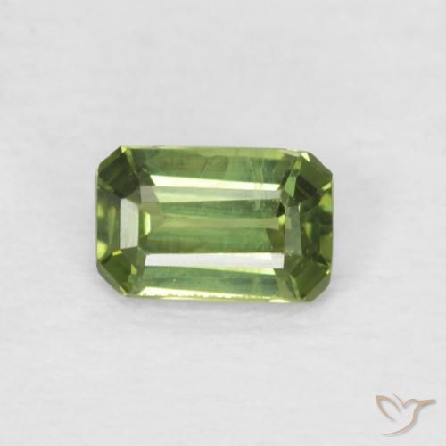 0.41ct 天然 浅森林绿 蓝宝石, 祖母绿式切割, VS