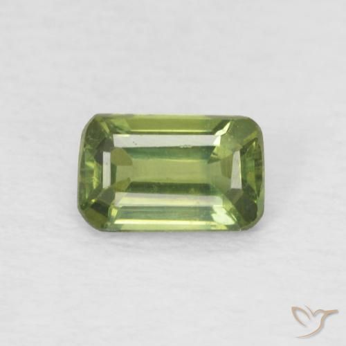 0.43ct 天然 浅森林绿 蓝宝石, 祖母绿式切割, VS