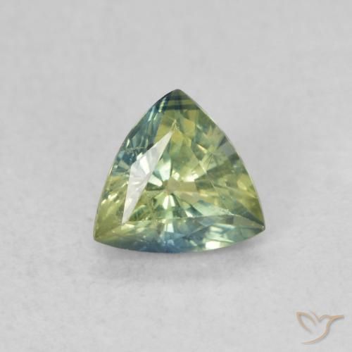 0.54ct 天然 彩色 蓝宝石, 胖三角形, VS