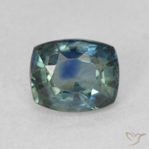 0.79ct 天然 非常浅的蓝色 蓝宝石, 软垫, VVS-VS