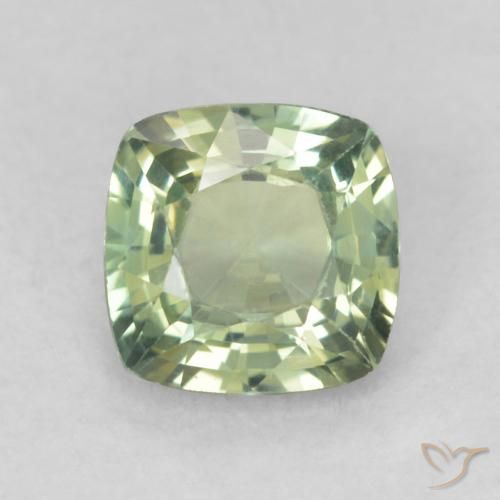 0.89ct 天然 浅鼠尾草绿色 蓝宝石, 软垫, VVS-VS