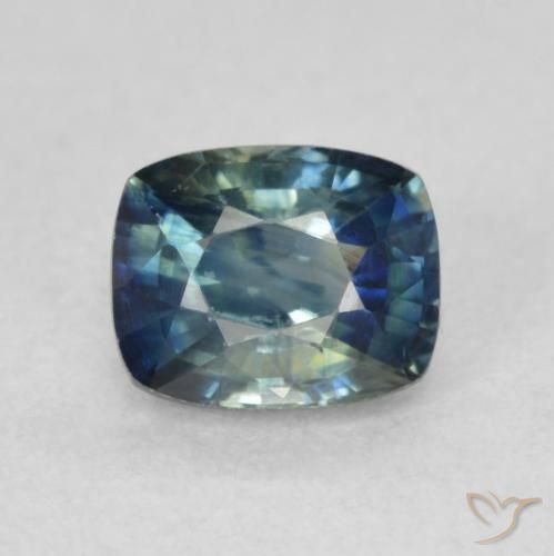0.86ct 天然 深海军蓝 蓝宝石, 软垫, VVS-VS