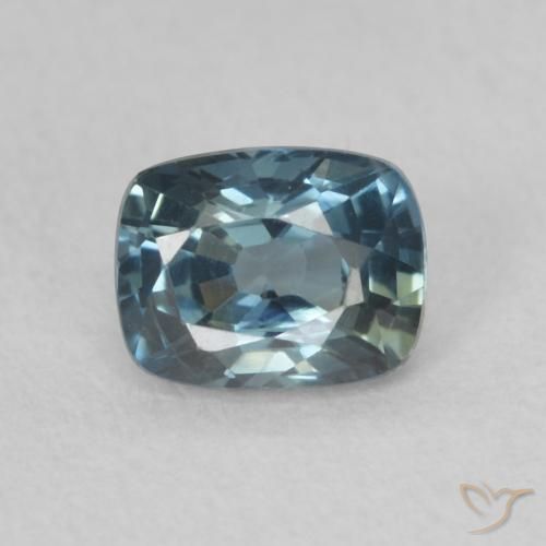 0.70ct 天然 青色 蓝宝石, 软垫, VVS-VS
