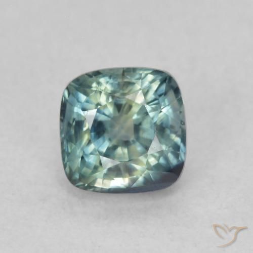 0.67ct 天然 青色 蓝宝石, 软垫, VS
