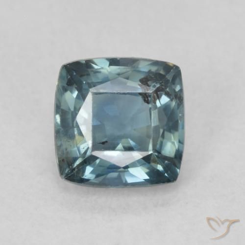 0.89ct 天然 青色 蓝宝石, 软垫, VS