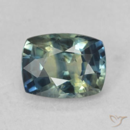 0.88ct 天然 彩色 蓝宝石, 软垫, VVS-VS