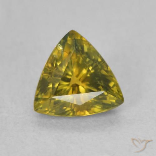 0.72ct 天然 森林绿 蓝宝石, 胖三角形, VVS-VS