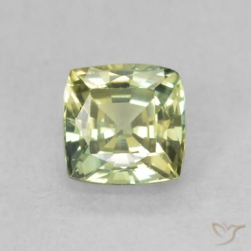 0.71ct 天然 橄榄绿色 蓝宝石, 软垫, VVS-VS
