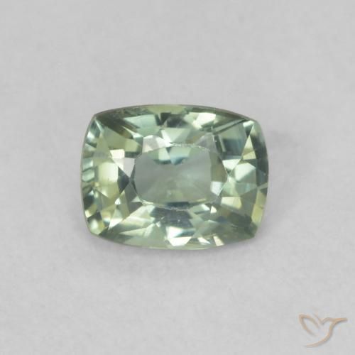 0.47ct 天然 浅森林绿 蓝宝石, 软垫, VVS-VS