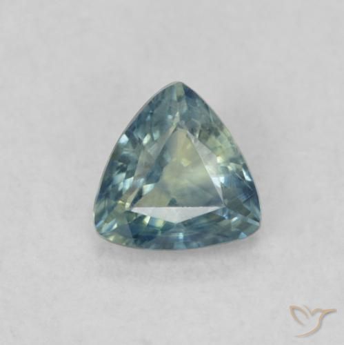 0.44ct 天然 彩色 蓝宝石, 胖三角形, VS