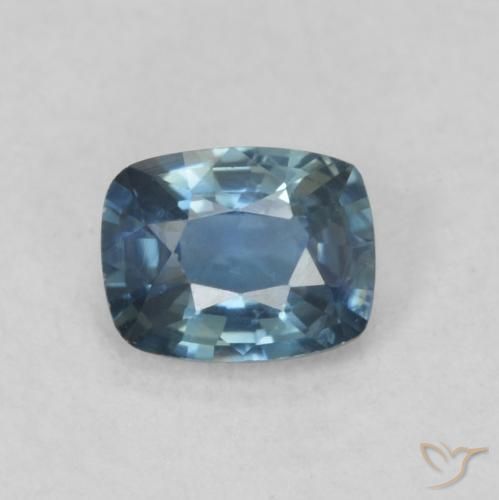 0.52ct 天然 深海军蓝 蓝宝石, 软垫, VS