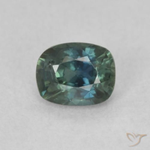 0.49ct 天然 青色 蓝宝石, 软垫, VS
