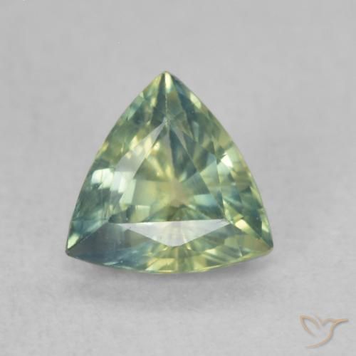 0.67ct 天然 彩色 蓝宝石, 胖三角形, VS
