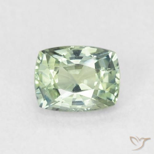 0.64ct 天然 浅鼠尾草绿色 蓝宝石, 软垫, VS