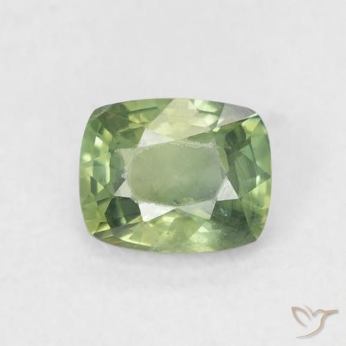 0.67ct 天然 森林绿 蓝宝石, 软垫, VS