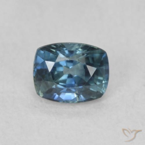 0.57ct 天然 青色 蓝宝石, 软垫, VVS-VS