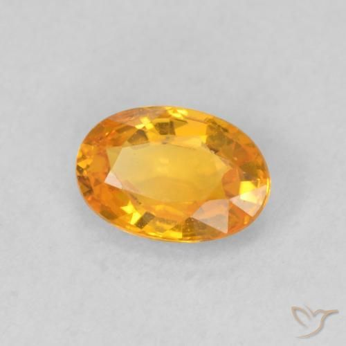0.63克拉天然蓝宝石，椭圆形，VVS-VS