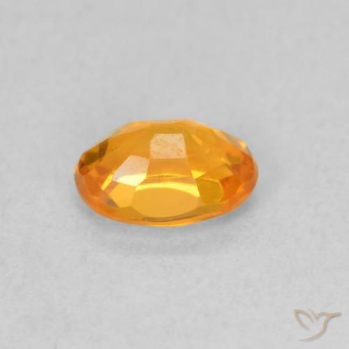 0.62克拉天然蓝宝石，椭圆形，VVS-VS