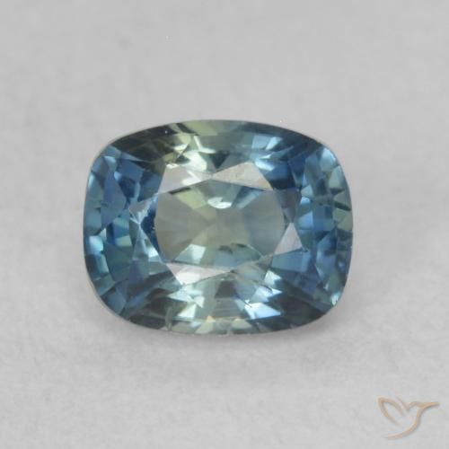 0.64ct 天然 彩色 蓝宝石, 软垫, VVS
