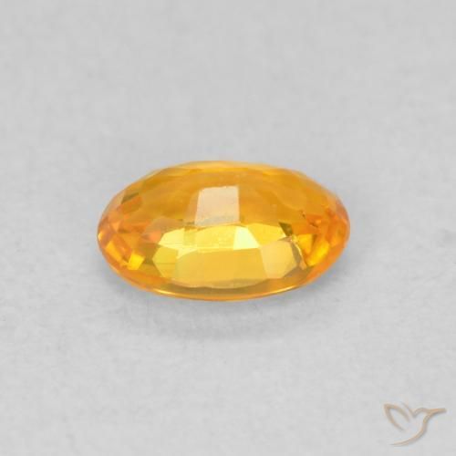 0.63克拉天然蓝宝石，椭圆形，VVS-VS